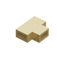 FortiFura Galeria T-verbindingstuk voor combinatie van stabilisatiestangen tussen vaste wand met zijwand Geborsteld Messing (goud) 5030988MG