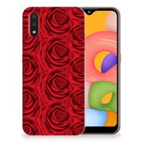 Samsung Galaxy A01 TPU Case Red Roses - thumbnail