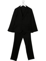 Emporio Armani Kids costume ajusté à simple boutonnage - Noir