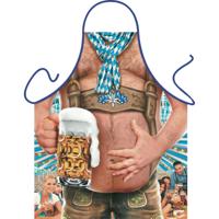 Keukenschort Oktoberfest thema bierbuik - fun cadeau - heren - carnaval