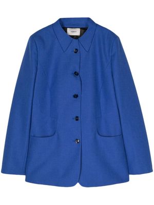 Coperni blazer en laine à simple boutonnage - Bleu