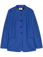 Coperni blazer en laine à simple boutonnage - Bleu
