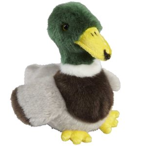 Pluche knuffel dieren Wilde Eend vogel van 18 cm