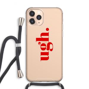Ugh: iPhone 11 Pro Max Transparant Hoesje met koord
