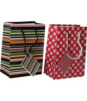 JVDL Luxe cadeau tasje klein streep/stip assorti