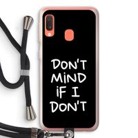 Don't Mind: Samsung Galaxy A20e Transparant Hoesje met koord