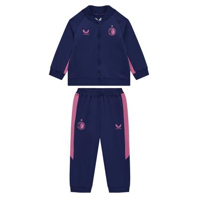 Castore Feyenoord Trainingspak Full-Zip 2025-2026 Peuters Donkerblauw Roze