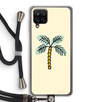 Palmboom: Samsung Galaxy A12 Transparant Hoesje met koord