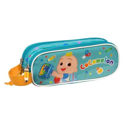 Pennenetui met 2 vakken CoComelon Back to class Licht Blauw (21 x 8 x 6 cm)