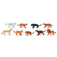 Plastic speelgoed figuren katachtige roof dieren - thumbnail