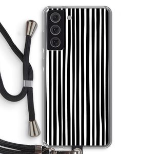 Stripes: Samsung Galaxy S21 FE Transparant Hoesje met koord