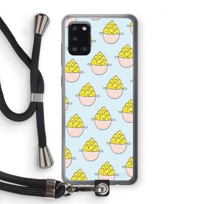 Citroenen: Samsung Galaxy A31 Transparant Hoesje met koord