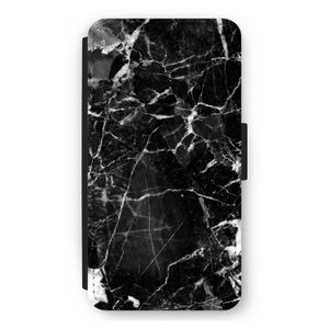 Zwart Marmer 2: iPhone 12 mini Flip Hoesje