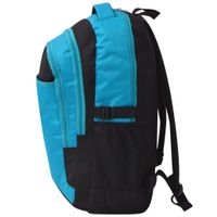 VidaXL 91112 rugzak School rugzak Zwart, Blauw Polyester - thumbnail