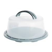 Ronde taart bewaardoos - Dia 35 cm - grijsgroen - Taarten serveren en bewaren in vershouddoos