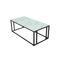 Fjôrd - Salontafel Zwart Glas 120cm - Marmer - Rock