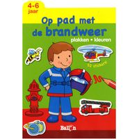 Op pad met de brandweer plakken & kleure
