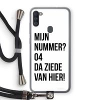 Da ziede van hier: Samsung Galaxy A11 Transparant Hoesje met koord