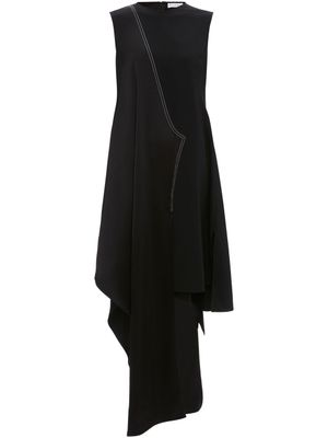 JW Anderson robe sans manches à design asymétrique - Noir
