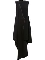 JW Anderson robe sans manches à design asymétrique - Noir