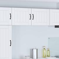 Keukenkast 2 pcs Wit 50 x 31 x 40 cm Bewerkt hout