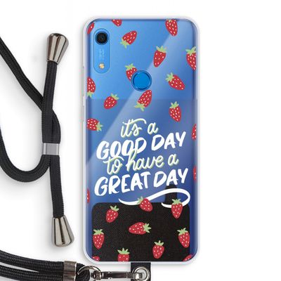 Don't forget to have a great day: Huawei Y6s Transparant Hoesje met koord