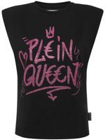 Philipp Plein Sexy Pure crystals-embellished sleeveless t-shirt - Noir