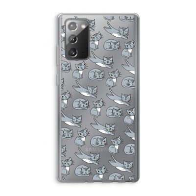 Poezen: Samsung Galaxy Note 20 / Note 20 5G Transparant Hoesje