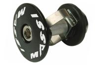 Massi Superlight Balhoofdkap 1-1/8" Composiet/Alu - Zwart