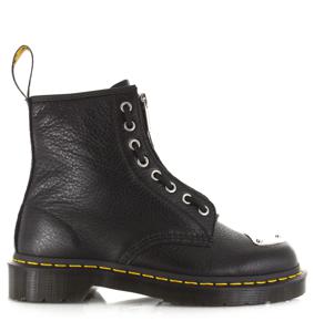 Dr martens Dr. Martens - 1460 MP laars teenplaat Zwart Leer Biker boots Dames