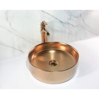 Waskom SaniClear Ruby | 40 cm | Keramiek | Rond | Rose goud