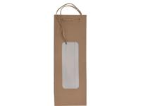 Wijnfles tas met venster