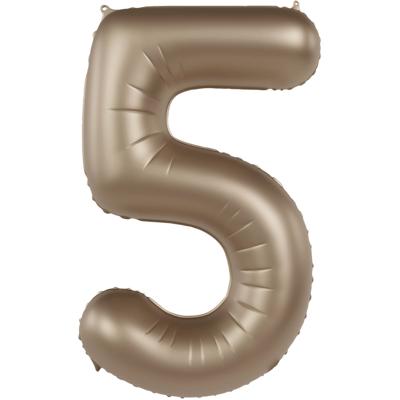Folieballon Cijfer 5 Starlight Gold (86cm)