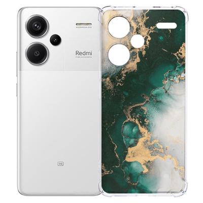 Xiaomi Redmi 13 Pro Plus Hoesje - Marmer Groen TPU Antishock Xiaomi Redmi 13 Pro Plus Hoesje - Marmer Groen TPU Antishock