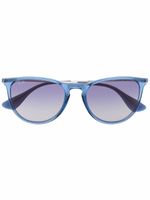 Ray-Ban lunettes de soleil à monture carrée transparente - Bleu Ray-Ban lunettes de soleil à monture carrée transparente - Bleu