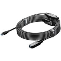Club 3D usb 3.2 gen 1 active repeater verlengkabel (zwart, 15 meter)