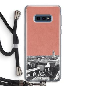Marrakech Skyline : Samsung Galaxy S10e Transparant Hoesje met koord