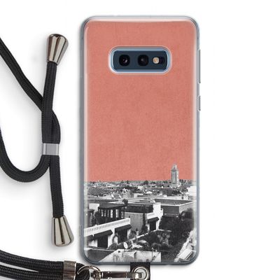 Marrakech Skyline : Samsung Galaxy S10e Transparant Hoesje met koord