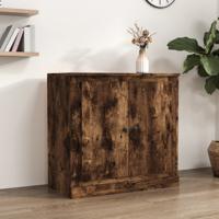 Dressoir 70x35,5x67,5 cm bewerkt hout gerookt eikenkleurig