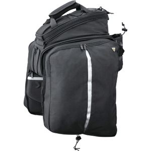 Topeak Dragertas MTS Trunkbag DXP Zwart, 22.6L, klittenband, waterbestendig, bidonhouder