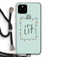 It's Lit: Pixel 5 Transparant Hoesje met koord
