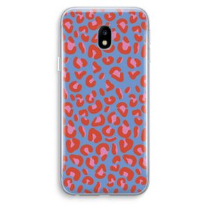 Leopard blue: Samsung Galaxy J3 (2017) Transparant Hoesje