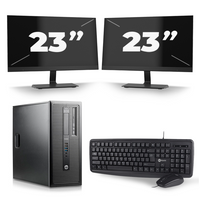 HP ProDesk 600 G1 Tower - Intel Core i7-4e Generatie - 16GB RAM - 256GB SSD - Windows 10 + 2x 23 inch Monitor HP ProDesk 600 G1 Tower - Intel Core i7-4e Generatie - 16GB RAM - 256GB SSD - Windows 10 + 2x 23 inch Monitor