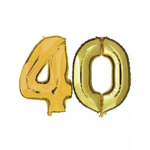 Gouden 40 jaar ballonnen feestversiering