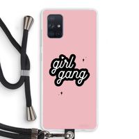 Girl Gang: Samsung Galaxy A71 Transparant Hoesje met koord