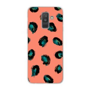Pink Cheetah: Samsung Galaxy A6 Plus (2018) Transparant Hoesje