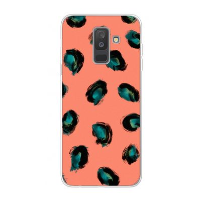 Pink Cheetah: Samsung Galaxy A6 Plus (2018) Transparant Hoesje