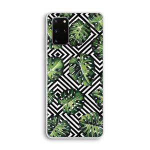 Geometrische jungle: Samsung Galaxy S20 Plus Transparant Hoesje