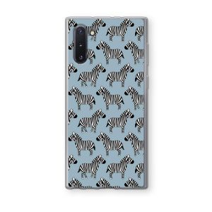 Zebra: Samsung Galaxy Note 10 Transparant Hoesje