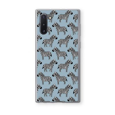 Zebra: Samsung Galaxy Note 10 Transparant Hoesje